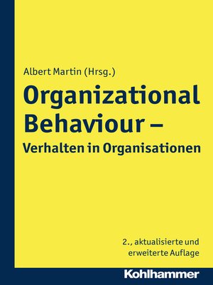 cover image of Organizational Behaviour--Verhalten in Organisationen
